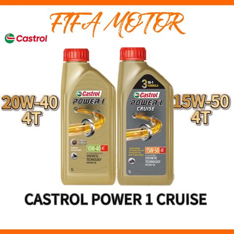 Castrol Power Gold W W T Engine Oil Minyak Hitam Fully