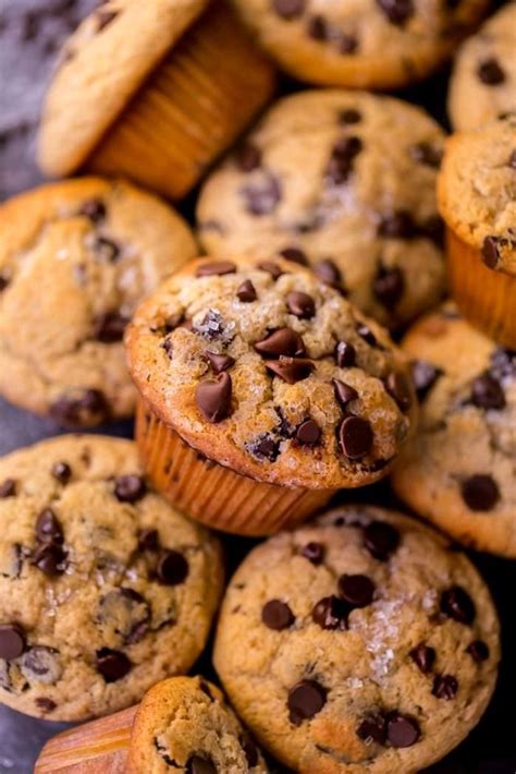 Pin By The Foodology On Pins By You Chocolate Chip Muffins Moist