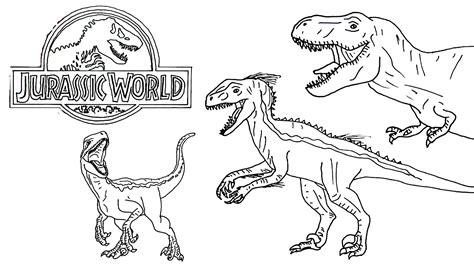 Dibujo Para Colorear De Jurassic World Sexiz Pix