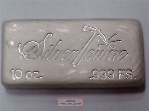 Silvertowne Poured 10oz. 999 Silver Bar