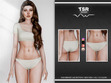 The Sims Resource SAGE BIKINI SET 240 BOTTOM BD739