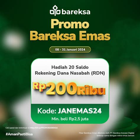 Promo Cashback Investasi Di Bareksa