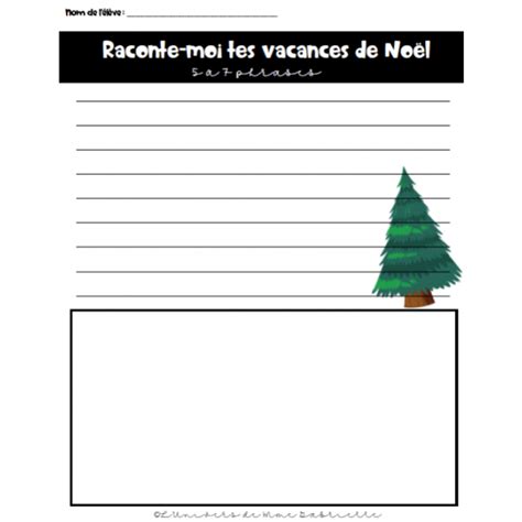 Raconte moi tes vacances de Noël