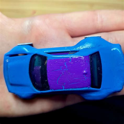 Custom Hotwheels Dodge Challenger With Hole For Guitar Pick Etsy