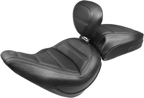 Mustang Motorcycle Solo Seat And Backrest 2018 2021 Harley Softail Slim