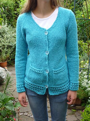 Ravelry 36 Jacke Mit Lochmuster Pattern By Lana Grossa