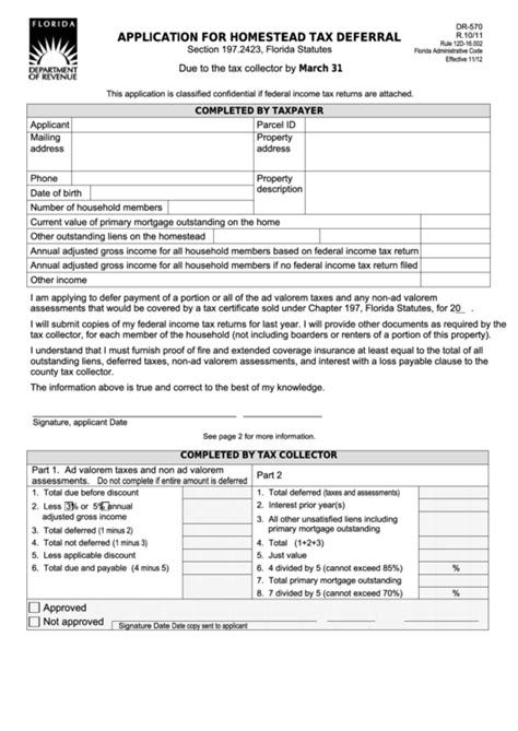 Free Printable Homestead Tax Form Printable Forms Free Online