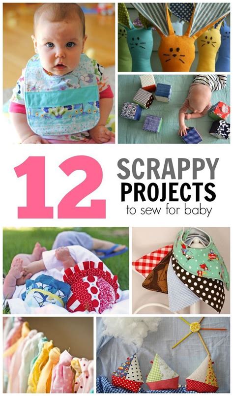 12 Scrappy Projects To Sew For Baby Crafterhours Baby Sewing Baby