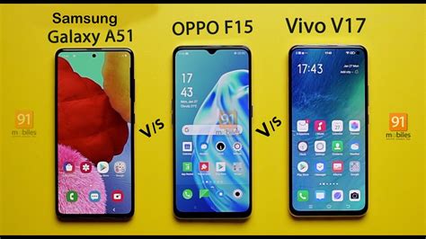 Samsung Galaxy A51 Vs OPPO F15 Vs Vivo V17 Comparison Overview YouTube