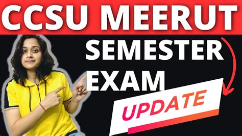 Chaudhary Charan Singh University Exam Updates 2023 CCSU Meerut Me