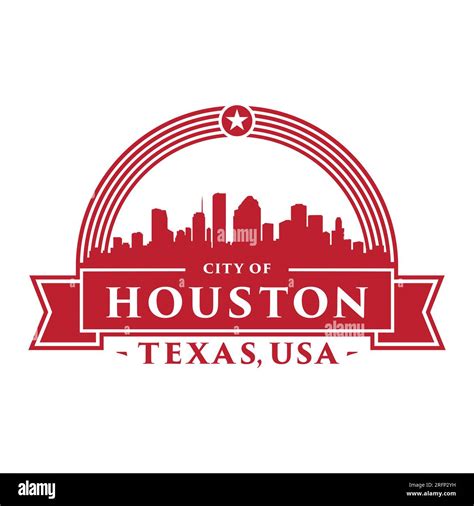 houston texas logo vector  illustration stock vector image art