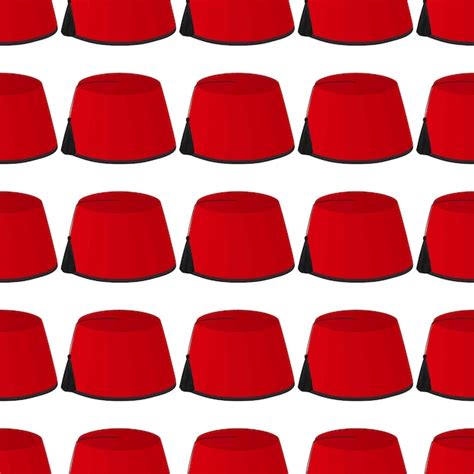 Premium Vector Illustration On Theme Pattern Hats Ottoman Fez