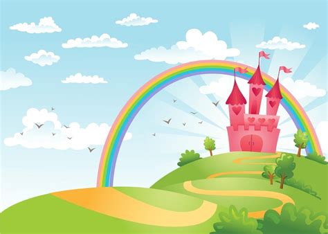 Premium Vector | Fairy tale castle