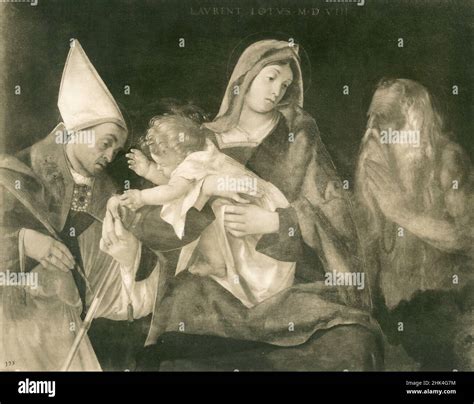 Madonna with Child and two Saints, painting by Italian artist Lorenzo ...