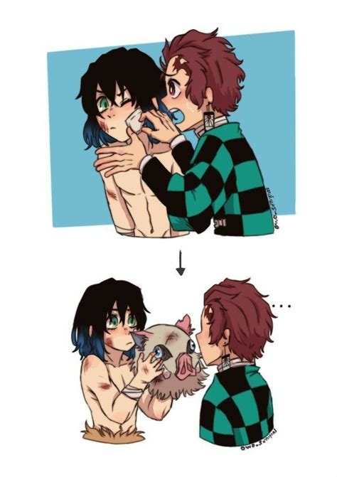 Pin De Envy En Inosuke X Tanjiro No I Don’t Ship Them En 2024 Chibi Anime Personajes De