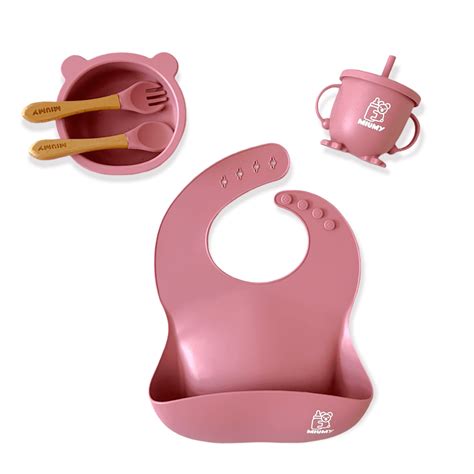 Set De Vaisselle En Silicone Pour B B Pi Ces Gigy