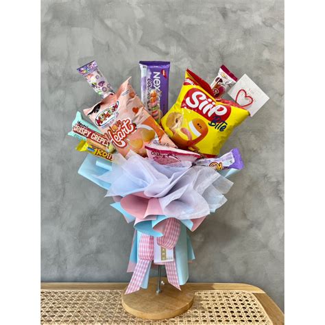 Jual Bloomy Snack Bouquet BUCKET SNACK MURAH BUKET SNACK HADIAH