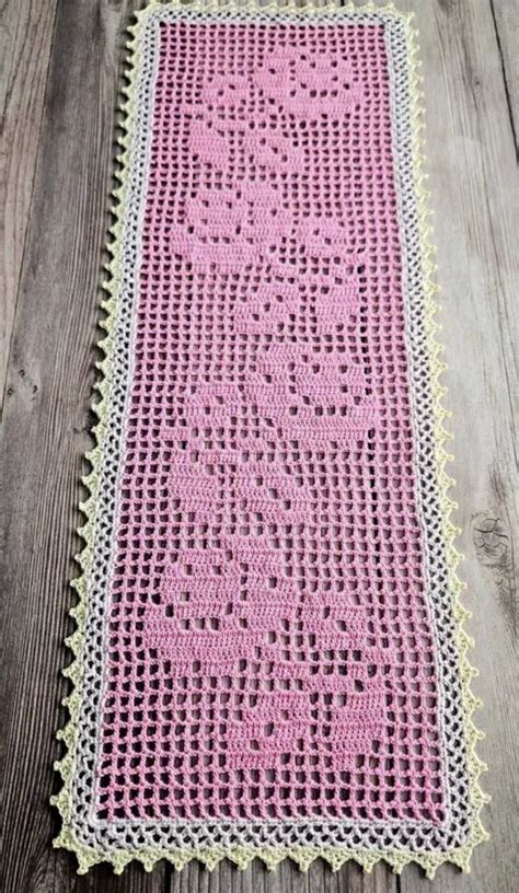 How To Crochet A Rose Table Runner Free Pattern FREE CROCHET