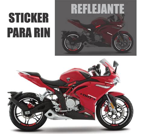 Sticker Reflejantes Para Rines Italika Vort X 300r Regalo Meses Sin