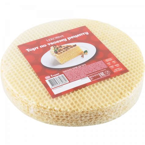 Вафельные коржи для торта «Lekorna» 80 г. купить в Минске с бесплатной ...