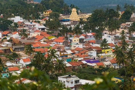 Aerial View of an Indian Village - Countryside Stock Image - Image of ...