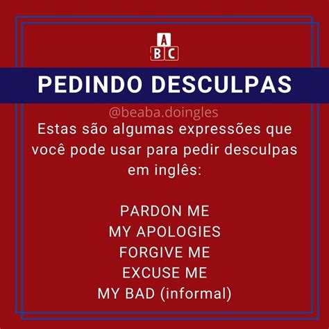 Como pedir desculpas em inglês I am bad Forgiveness Thats not my