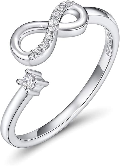 Forever Queen Bague De Promesse Noeud Infinity Forever Love Bagues En