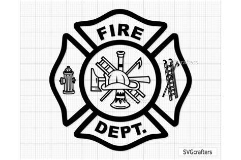 Fire Dept Svg Firefighter Svg Fireman Svg Fire