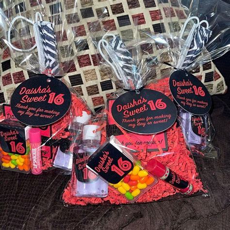 Sweet Sixteen Party Favor Ideas