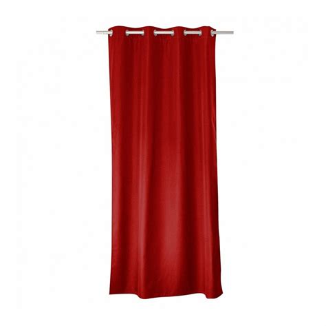 Rideau Occultant Thermique 140x240 Guimauve Rouge Truffaut