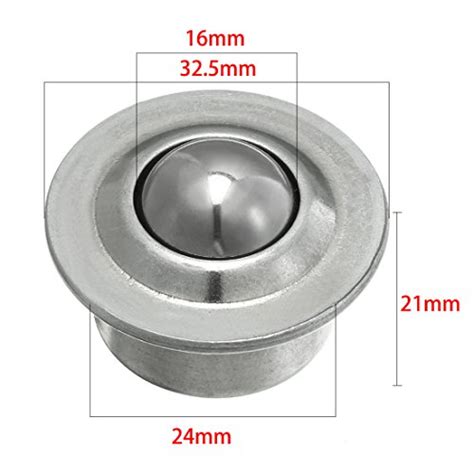 Uxcell Ball Transfer Bearing Unit Inch Load Lbs Bearing Steel For