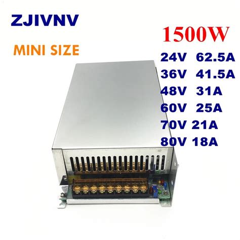 Mini Size 1500W Switching Power Supply AC DC Smps Output 24V 36V 48V