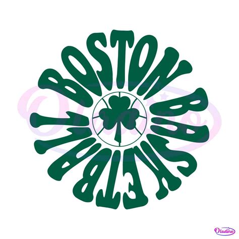 Retro Boston Celtics Basketball Style Svg Graphic Design Files