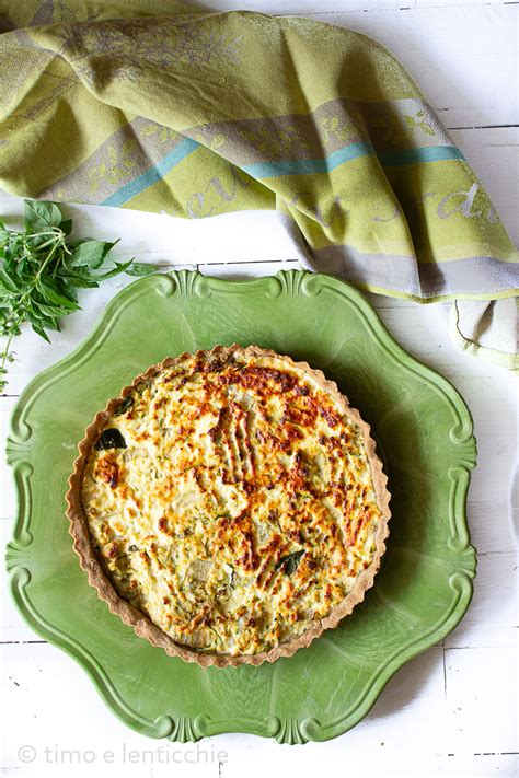 Torta Salata Con Ricotta Di Capra Timo E Lenticchie