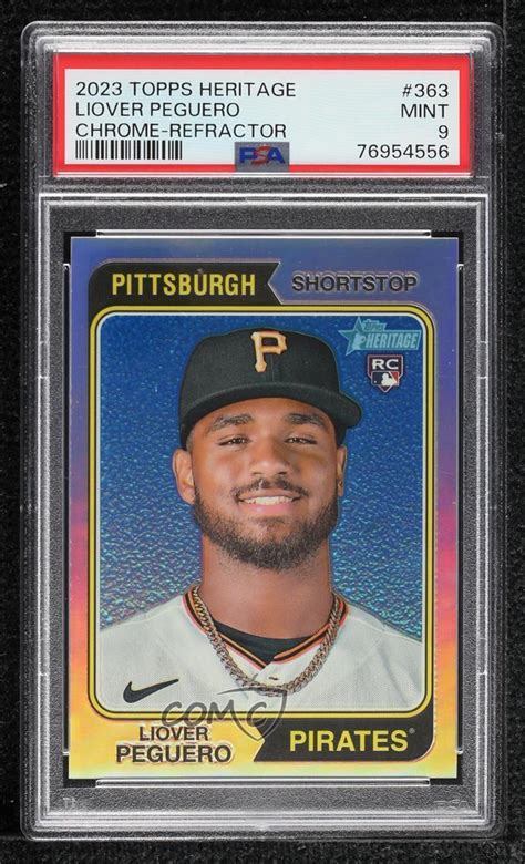 Topps Heritage Chrome Refractor Liover Peguero Rc