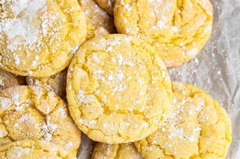 Lemon Cake Mix Cookies - Insanely Good