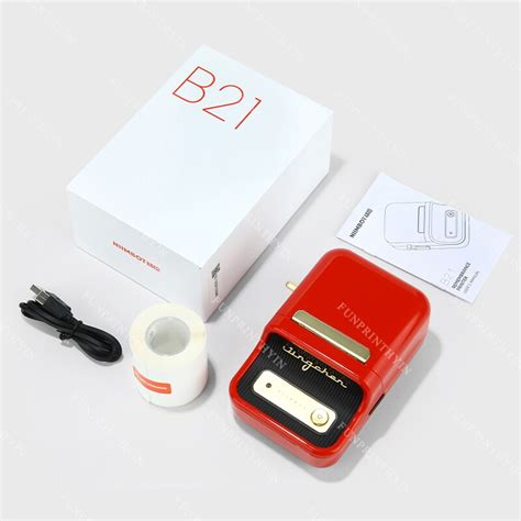 Niimbot B21 Label Printer Wireless Label Printer Bluetooth Thermal