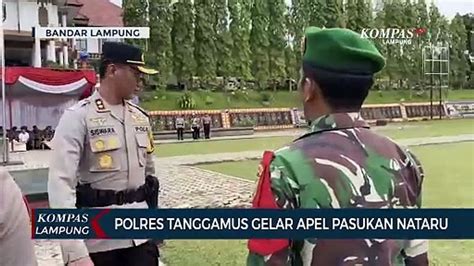 Polres Tanggamus Gelar Apel Pasukan Natal Dan Tahun Baru Video