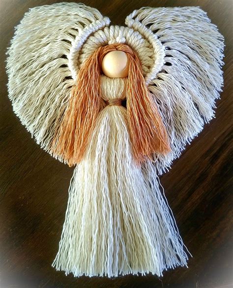 Macrame Angel Ornament, Macrame Angel, Macrame Holiday, Macrame Decor, Macrame Handmade ...