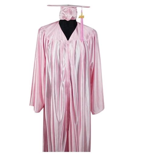 China Customized Customized Pink Shiny Graduation Gown Cap Suppliers ...