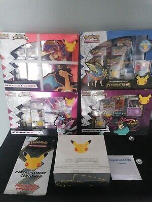 LOT 4 COFFRETS pokémon Célébrations 25 ans ETB coffret elite FR NEUF