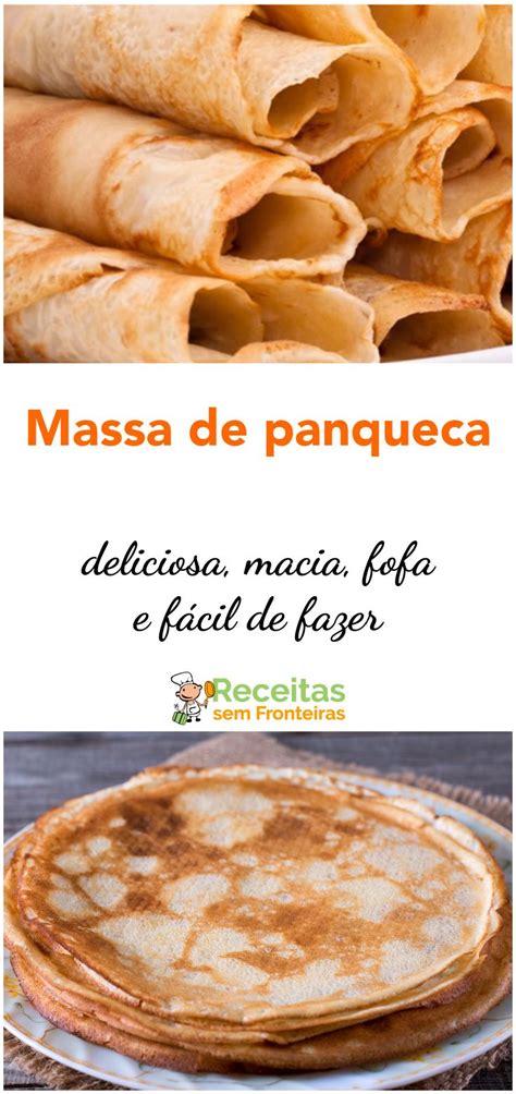 Massa de panqueca deliciosa Receita Receitas Panquecas fáceis