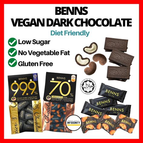 Benns Dark Chocolate Sugar Free Chocolate Benns Chocolate Benns Vegan