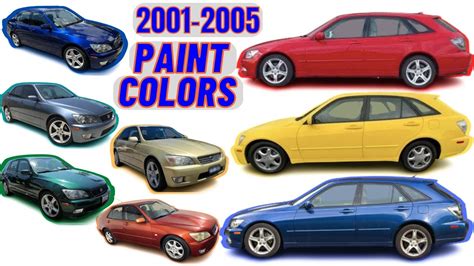 Factory Paint Colors Lexus Is Youtube