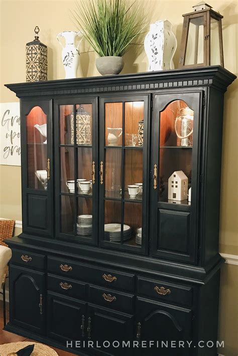 Black China Cabinet Makeover Ideas