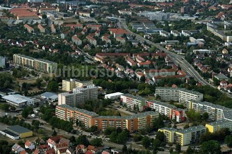 Luftaufnahme Erfurt Plattenbau Hochhaus Wohnsiedlung Am Holunderweg