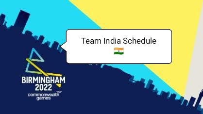 Commonwealth Games Day India Full Schedule Pragativadi