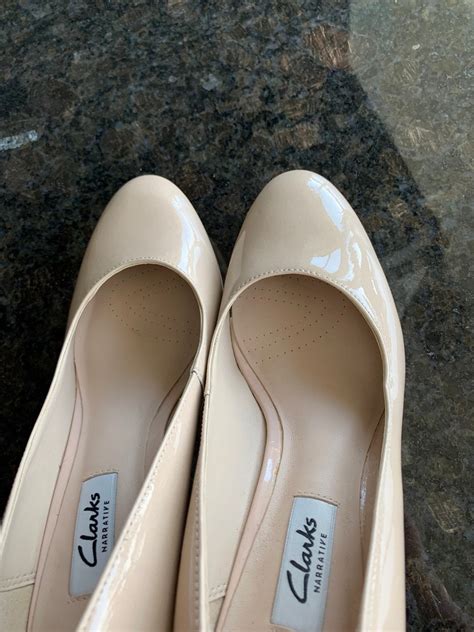 S Style Shoes Kendra Sienna In Nude Patent Leather Clarks Etsy