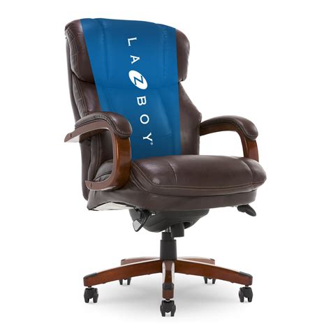 La Z Boy Fairmont Big And Tall Executive Office Chair With Memory Foam Cushions High Back With