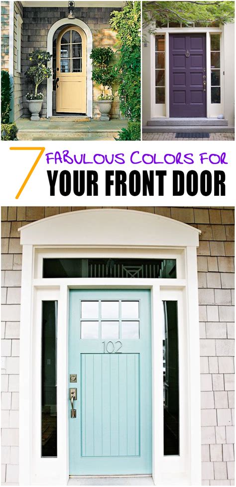 7 Fabulous Front Door Colors • Picky Stitch